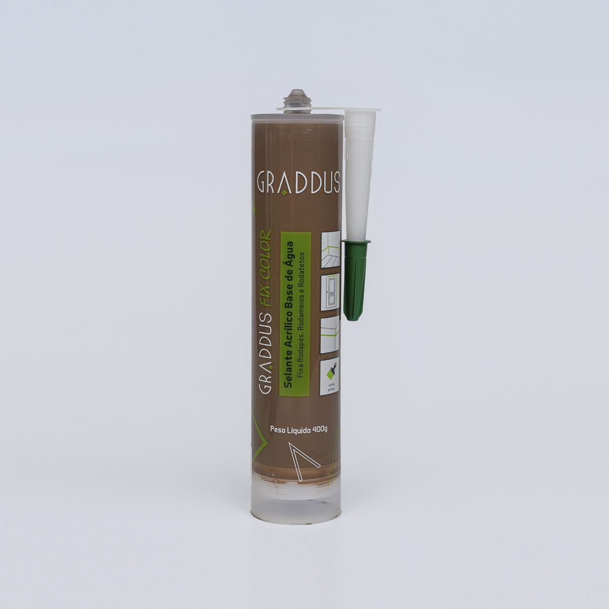 Selante Acrílico Marrom - Graddus Fix Tubo 400g