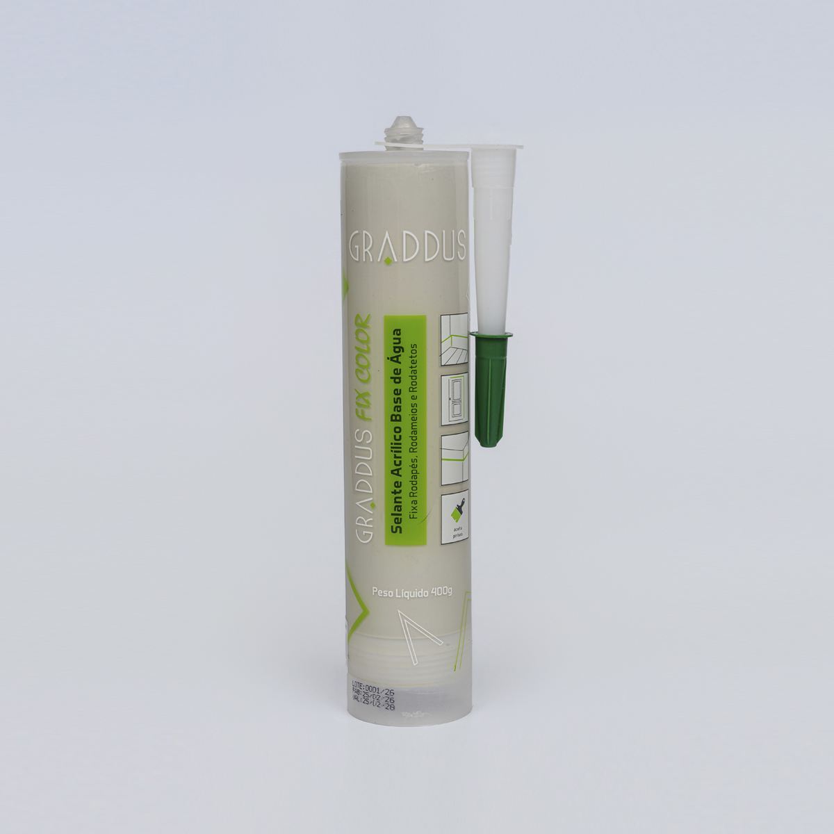 Selante Acrílico Grey - Graddus Fix Tubo 400g