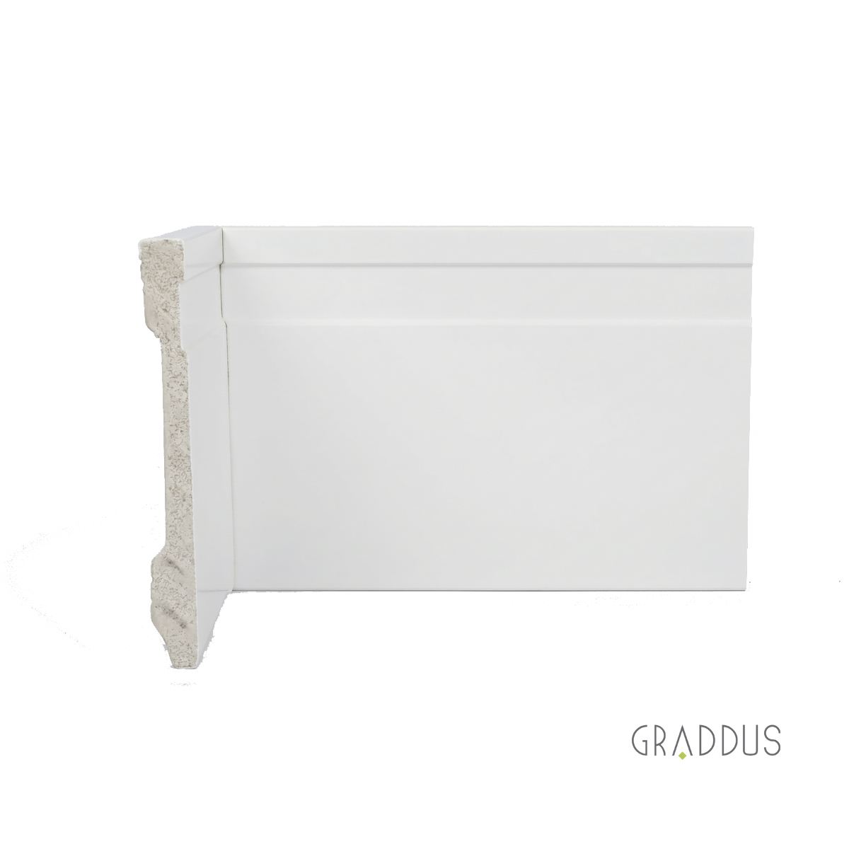 Rodapé Frisado Branco 10cm