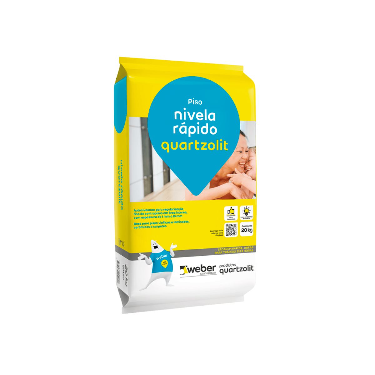 Autonivelante 20kg - Nivela Rápido Quartzolit