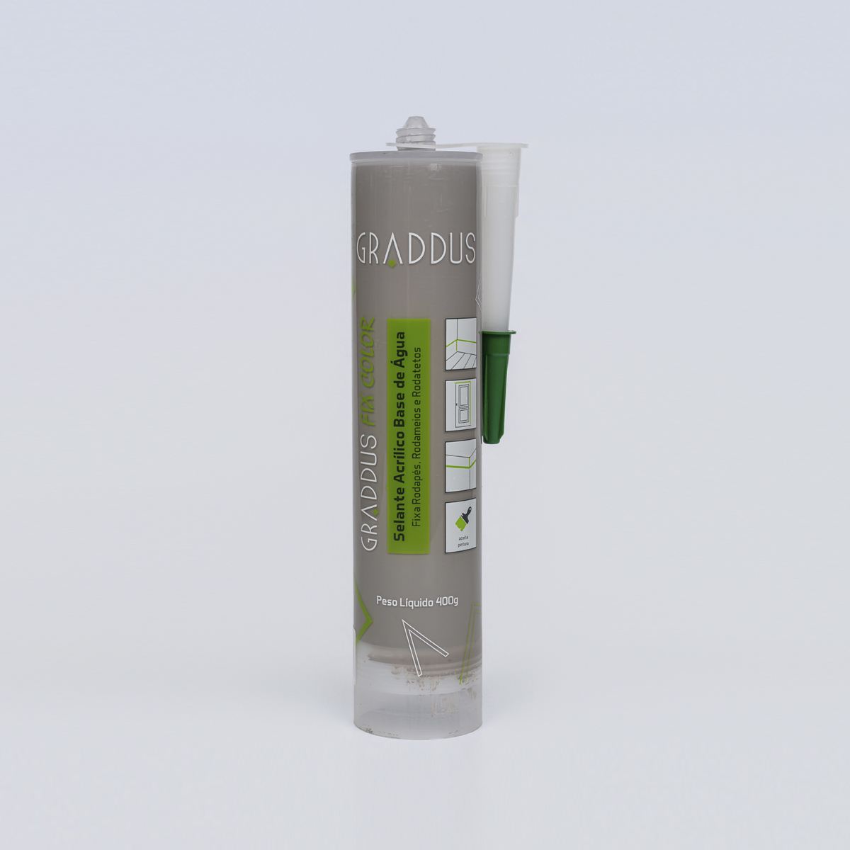 Selante Acrílico Cinza - Graddus Fix Tubo 400g