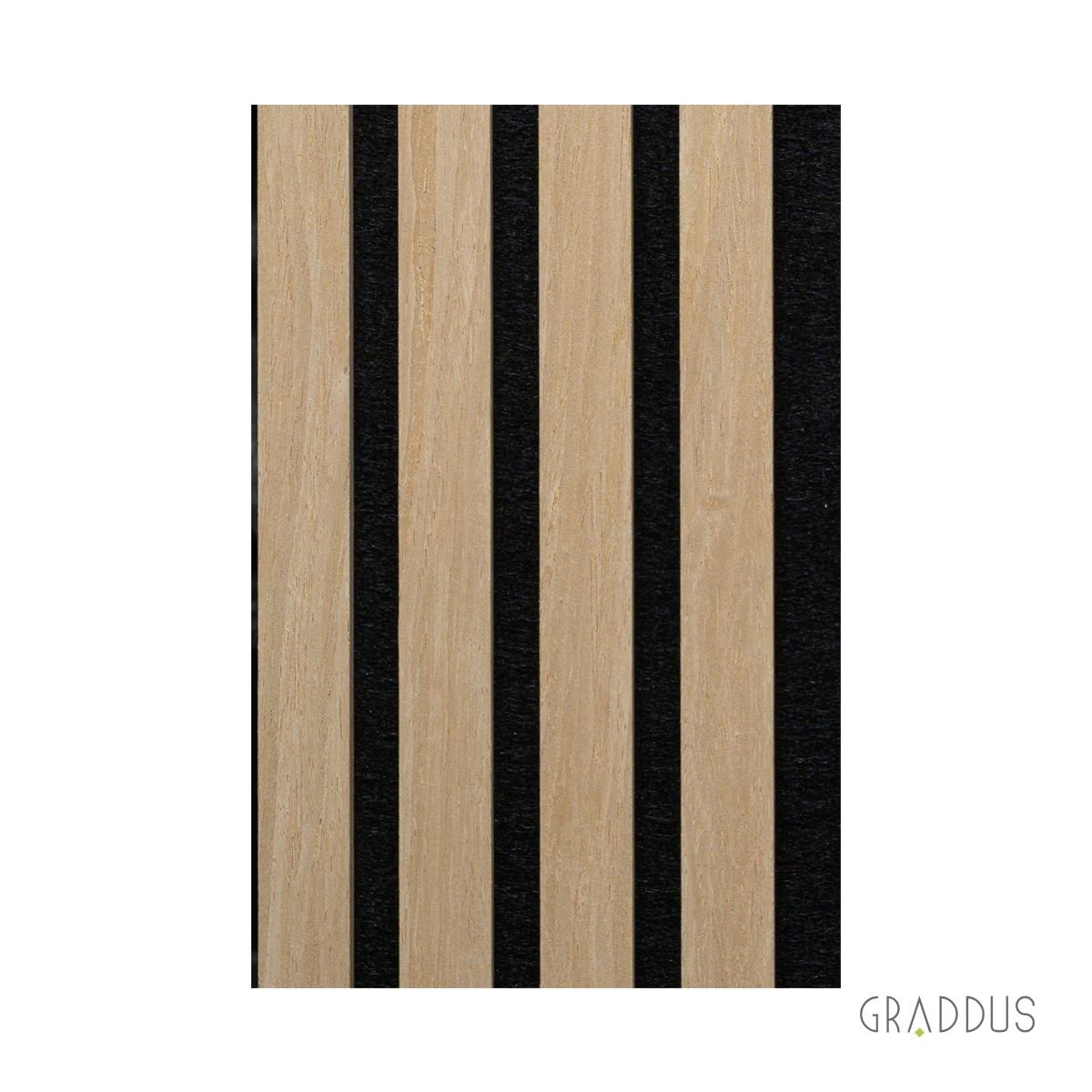 Painel Ripado Acústico MDF Maple